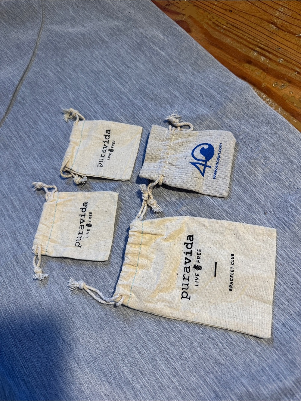 Pura Vida and 4Ocean Dust bags